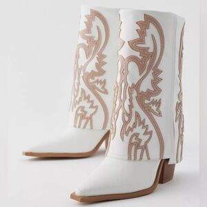 AZALEA WANG ESPERANZA WESTERN BOOTIE IN TAN Size 6 NWOB